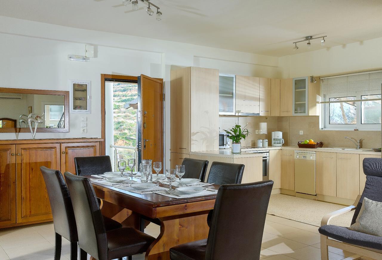 Spacious Villa With Private Eco-Pool And Panoramic Sea View Agia Pelagia Zewnętrze zdjęcie